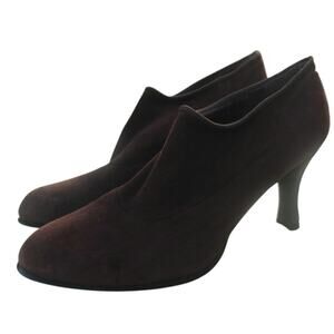 Brown Suede Stuart Weitzman ankle booties sz 9 fits 8.5